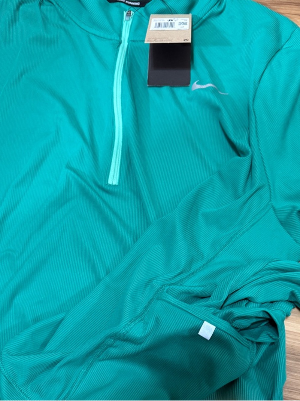 Plus 3x Nike Women's Teal Half-Zip Athletic Pullover - Picture 3 of 5